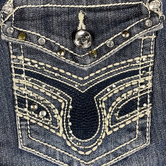 Earl Jean Bejeweled Bootcut Jeans Bling Bling - Picture 7 of 13